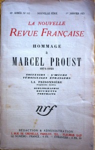 nrf hommage a marcel proust
